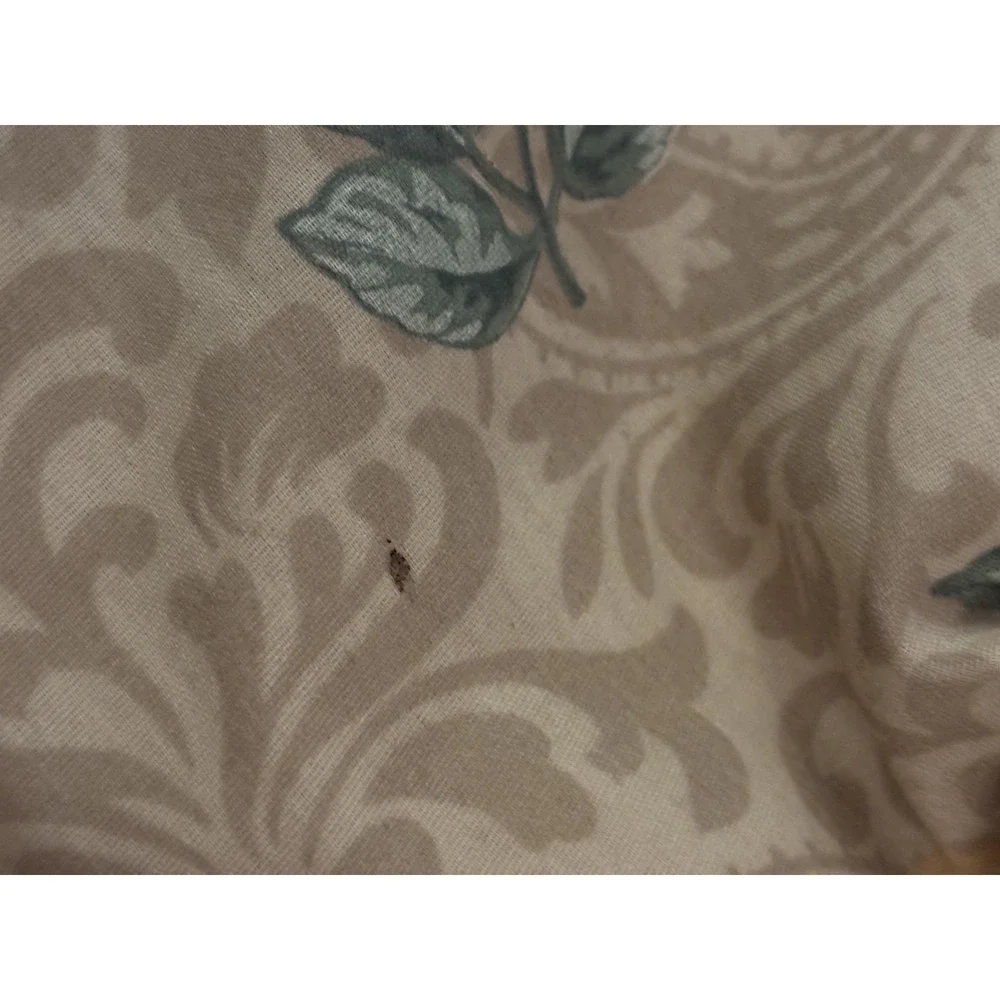Dan River Reversible Floral Comforter Peony Rose Print Made In USA Bedding 86x86